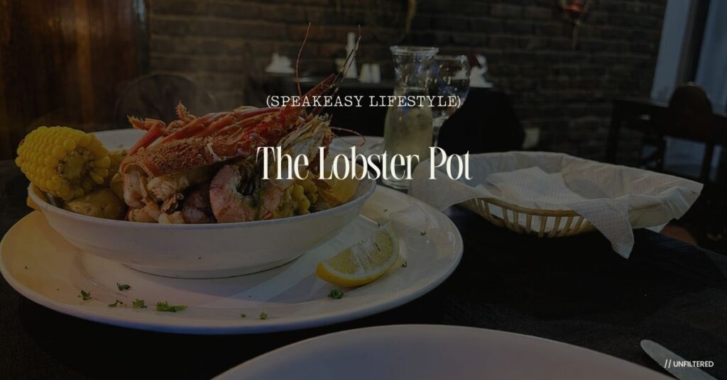 The signature seafood boil with crayfish, prawns, and corn served at The Lobster Pot restaurant in Ramsgate, South Africa.