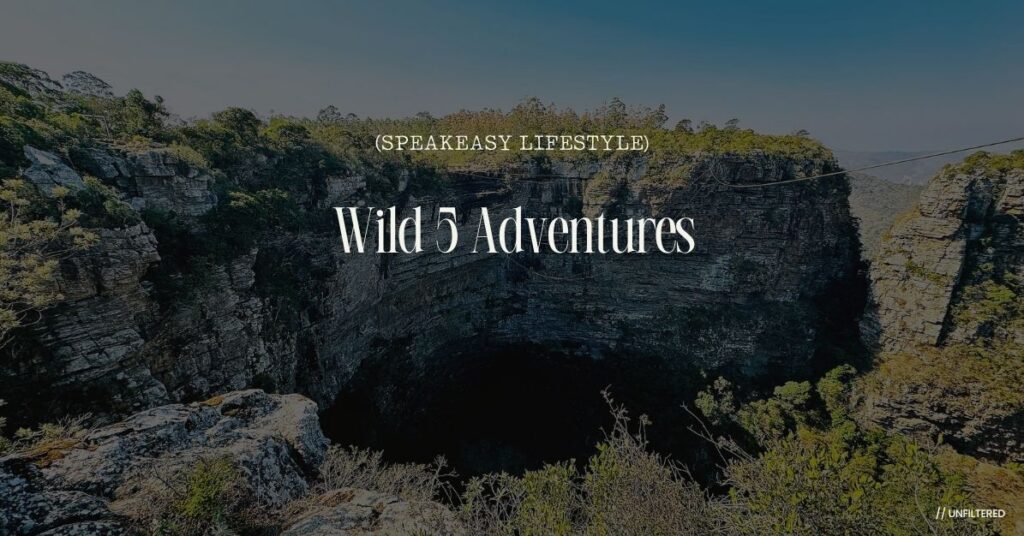 Sweeping view of the dramatic cliff faces and lush canopy at Wild 5 Adventures in Oribi Gorge, KwaZulu-Natal.